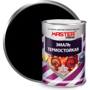 Эмаль термостойкая Master Prime, ABC-Farben , черный , 0,8 кг , глянцевая