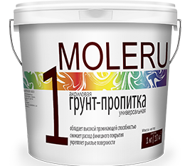 Грунтовка MOLERU Универсальная акриловая ведро глубоко проникновения 10кг